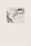 Artist: WALKER, Murray | Title: Four people. | Date: 1979 | Technique: etching, printed in black ink, from one plate