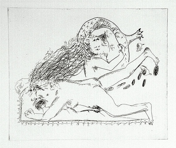 Artist: b'BOYD, Arthur' | Title: b'Mad woman.' | Date: 1970 | Technique: b'etching, printed in black ink, from one plate' | Copyright: b'Reproduced with permission of Bundanon Trust' Artist: b'BOYD, Arthur' | Title: b'Mad woman.' | Date: 1970 | Technique: b'etching, printed in black ink, from one plate' | Copyright: b'Reproduced with permission of Bundanon Trust'