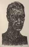 Artist: Harman, Julia. | Title: Book of heads [8] | Date: 1990, October | Technique: lithograph, printed in black ink, from one stone | Copyright: © Julia Harman