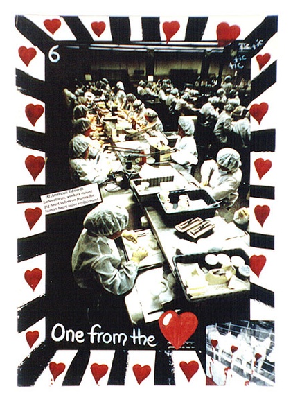 Artist: b'Gibb, Viva Jillian.' | Title: b'One from the heart' | Technique: b'offset-lithograph, printed in colour, from multiple plates' Artist: b'Gibb, Viva Jillian.' | Title: b'One from the heart' | Technique: b'offset-lithograph, printed in colour, from multiple plates'