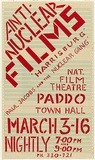 Artist: Lightbody, Graham. | Title: Anti-nuclear films 'Harrisburg'. | Date: 1979 | Technique: screenprint, printed in red ink, from one stencil | Copyright: Courtesy Graham Lightbody