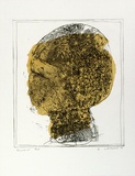 Artist: Clutterbuck, Jock. | Title: Capriconical head. | Date: 1966 | Technique: etching and aquatint, printed in colour, from multiple plates
