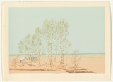 Artist: Harbeck, Ron. | Title: Solitude. | Date: 1986 | Technique: screenprint, printed in colour, from five stencils