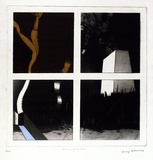 Artist: BALDESSIN, George | Title: Window and smoke. | Date: 1967 | Technique: colour etching and aquatint