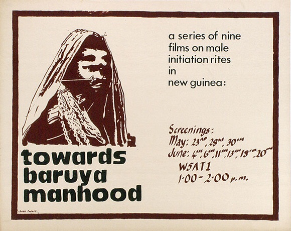 Artist: b'MACKINOLTY, Chips' | Title: b'Towards baruya manhood' | Technique: b'screenprint, printed in colour, from multiple stencils' Artist: b'MACKINOLTY, Chips' | Title: b'Towards baruya manhood' | Technique: b'screenprint, printed in colour, from multiple stencils'