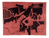 Artist: Plate, Carl. | Title: Red and black 5 | Date: 1968 | Technique: lithograph, printed in colour, from two stones | Copyright: © Estate of Carl Plate