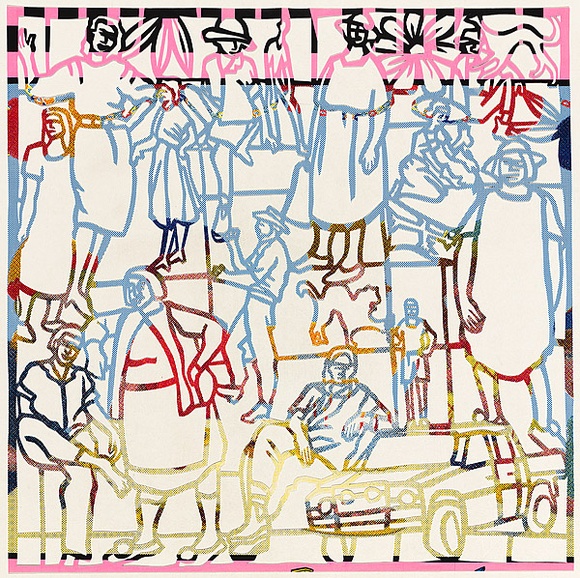 Title: b'Untitled' | Date: 2007 | Technique: b'paper-cut from screenprint, printed in colour, from multiple screens'