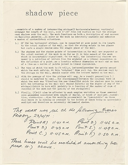 Artist: b'PARR, Mike' | Title: b'Shadow piece. 1971.' | Date: 1971 | Technique: b'photocopy'