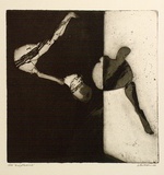 Artist: BALDESSIN, George | Title: Weightlessness. | Date: 1964 | Technique: etching and aquatint, printed in black ink, from one plate
