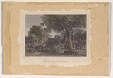 Artist: b'Willmore, A.' | Title: b'The old and new home stations.' | Date: 1873-76 | Technique: b'steel engraving, printed in black ink, from one plate; later hand-colouring'