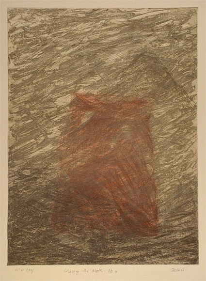 Artist: b'Luck, Jos.' | Title: b'Chasing the moth no.4' | Date: 1991 | Technique: b'etching, printed in colour, from three plates' Artist: b'Luck, Jos.' | Title: b'Chasing the moth no.4' | Date: 1991 | Technique: b'etching, printed in colour, from three plates'