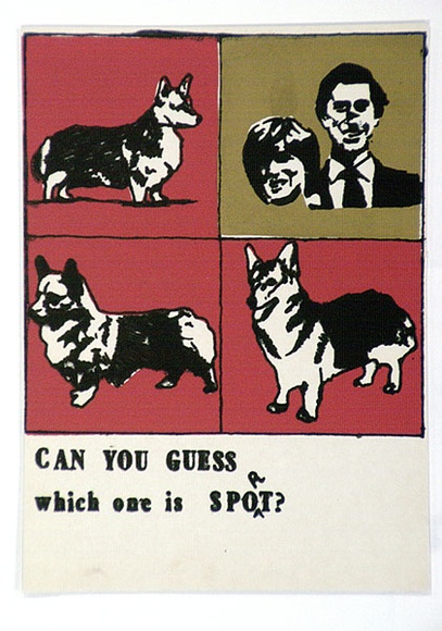 Artist: b'Megalo Screenprinting Collective.' | Title: b'Wild dog series no.3' | Date: 1981 | Technique: b'screenprint, printed in colour, from three stencils' Artist: b'Megalo Screenprinting Collective.' | Title: b'Wild dog series no.3' | Date: 1981 | Technique: b'screenprint, printed in colour, from three stencils'