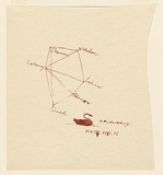 Title: To the Hawkesbury. | Date: 1976 | Technique: screenprint, printed in red ink, from one stencil