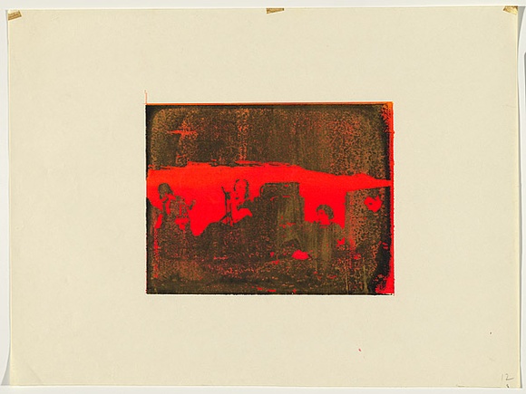Artist: b'Johnson, Tim.' | Title: b'The other side' | Date: 1979 | Technique: b'screenprint, printed in colour, from multiple stencils' | Copyright: b'\xc2\xa9 Tim Johnson' Artist: b'Johnson, Tim.' | Title: b'The other side' | Date: 1979 | Technique: b'screenprint, printed in colour, from multiple stencils' | Copyright: b'\xc2\xa9 Tim Johnson'