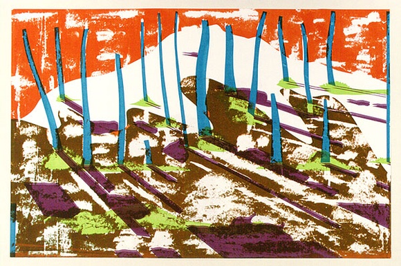 Artist: b'COLEING, Tony' | Title: b'Idea for sculpture [2].' | Date: 1974 | Technique: b'screenprint, printed in colour, from seven stencils'