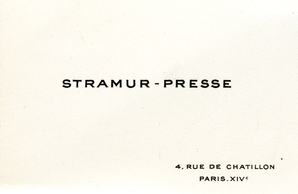 Artist: STRAMUR-PRESSE | Title: Stramur - Presse.