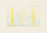 Artist: Maguire, Tim. | Title: not titled [Three yellow poplars] | Date: 1989 | Technique: lithograph, printed in colour, from multiple plates | Copyright: © Tim Maguire