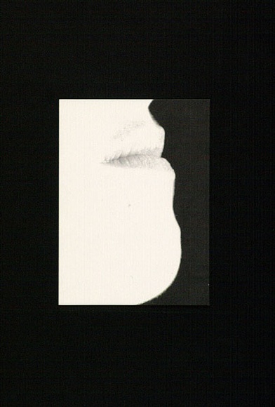 Artist: Twigg-Patterson, Sara. | Title: not titled [lips in profile] | Date: (1980) | Technique: offset-lithograph, printed in black ink
