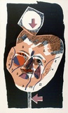 Artist: HANRAHAN, Barbara | Title: not titled | Date: 1966 | Technique: screenprint, printed in colour, from five stencils
