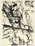 Artist: PARR, Mike | Title: not titled. | Date: 1995 | Technique: lithograph, printed in black ink, from one stone
