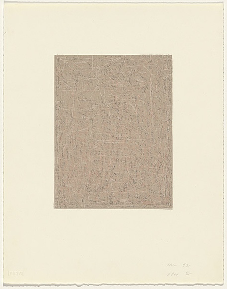 Artist: b'Mitelman, Allan.' | Title: b'not titled [pink]' | Date: 1992 | Technique: b'lithograph, printed in colour, from multiple stones' | Copyright: b'\xc2\xa9 Allan Mitelman'