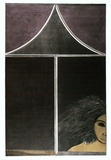 Artist: BALDESSIN, George | Title: Window - Tess. | Date: 1969 | Technique: etching and aquatint, printed in black ink from two plates; stencil, printed in colour from four stencils.
