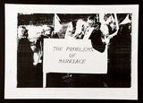 Artist: b'VARIOUS (STUDENTS OF SYDNEY COLLEGE OF THE ARTS)' | Title: b'The problems of marriage.' | Date: (1985) | Technique: b'photocopy'