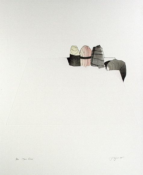 Artist: b'Taylor, James.' | Title: b'Four pieces' | Date: 1975 | Technique: b'etching and aquatint, printed in colour, from multiple plates' Artist: b'Taylor, James.' | Title: b'Four pieces' | Date: 1975 | Technique: b'etching and aquatint, printed in colour, from multiple plates'