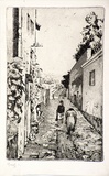 Artist: EWINS, Rod | Title: Back alley, Genoa. | Date: 1964 | Technique: etching and aquatint, printed in black ink, from one copper plate