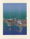 Artist: Harbeck, Ron. | Title: Reflections. | Date: 1989 | Technique: screenprint, printed in colour, from six stencils
