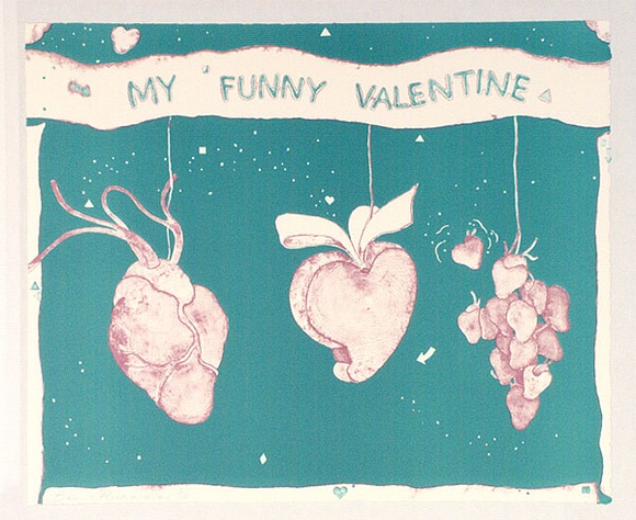 Artist: b'RICHARDSON, Berris' | Title: b'My funny valentine' | Technique: b'lithograph, printed in colour, from two plates' Artist: b'RICHARDSON, Berris' | Title: b'My funny valentine' | Technique: b'lithograph, printed in colour, from two plates'