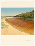 Artist: ROSE, David | Title: At Frazer beach | Date: 1986 | Technique: screenprint, printed in colour, from multiple stencils