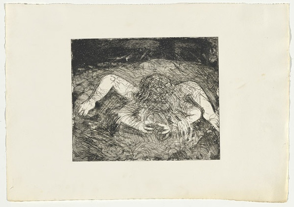 Artist: b'BOYD, Arthur' | Title: b'Washing nude with starry sky.' | Date: 1962-63 | Technique: b'etching and aquatint, printed in black ink, from one plate' | Copyright: b'Reproduced with permission of Bundanon Trust' Artist: b'BOYD, Arthur' | Title: b'Washing nude with starry sky.' | Date: 1962-63 | Technique: b'etching and aquatint, printed in black ink, from one plate' | Copyright: b'Reproduced with permission of Bundanon Trust'