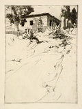 Artist: Herbert, Harold. | Title: The hermitage, Martigue. | Date: c.1921 | Technique: drypoint, printed in black ink, from one plate