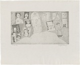 Artist: WALKER, Murray | Title: Filles de Joie. | Date: 1974 | Technique: etching, printed in black ink, from one plate