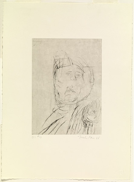 Artist: b'PARR, Mike' | Title: b'Hybridia 17' | Date: 1989 | Technique: b'drypoint, printed in black ink, from one copper plate'