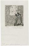 Artist: WALKER, Murray | Title: Dianne, gloves and stockings. | Date: 1967 | Technique: etching, printed in black ink, from one plate