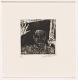 Artist: Butron, Rafael. | Title: Self portrait | Date: c.2003 | Technique: etching and aquatint, printed in black ink, from one plate