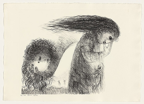 Artist: b'BOYD, Arthur' | Title: b'St Francis when young turning aside.' | Date: (1965) | Technique: b'lithograph, printed in black ink, from one plate' | Copyright: b'This work appears on screen courtesy of Bundanon Trust' Artist: b'BOYD, Arthur' | Title: b'St Francis when young turning aside.' | Date: (1965) | Technique: b'lithograph, printed in black ink, from one plate' | Copyright: b'This work appears on screen courtesy of Bundanon Trust'