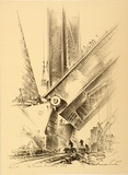 Artist: Curtis, Robert Emerson. | Title: The main bearing, 1929. | Date: 1932 | Technique: lithograph, printed in black ink, from one plate