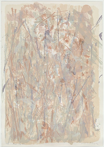Artist: b'MEYER, Bill' | Title: b'Porcupine Ridge ochre' | Date: 1988 | Technique: b'screenprint, printed in colour, from multiple stencils' | Copyright: b'\xc2\xa9 Bill Meyer' Artist: b'MEYER, Bill' | Title: b'Porcupine Ridge ochre' | Date: 1988 | Technique: b'screenprint, printed in colour, from multiple stencils' | Copyright: b'\xc2\xa9 Bill Meyer'
