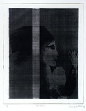 Artist: BALDESSIN, George | Title: The screen. | Date: 1967 | Technique: etching and aquatint, printed in black ink, from one plate