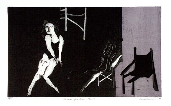 Artist: b'BALDESSIN, George' | Title: b'Dreams of a kitchen maid.' | Date: 1966 | Technique: b'etching and aquatint, printed from one zinc plate' Artist: b'BALDESSIN, George' | Title: b'Dreams of a kitchen maid.' | Date: 1966 | Technique: b'etching and aquatint, printed from one zinc plate'