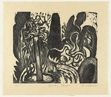 Artist: AMOR, Rick | Title: Garden Baxter. | Date: 1985 | Technique: woodcut, printed in black ink, from one block