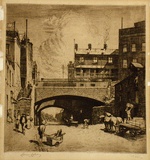 Artist: LINDSAY, Lionel | Title: Argyle Cut. | Date: 1923 | Technique: etching, printed in black ink, from one plate | Copyright: Courtesy of the National Library of Australia