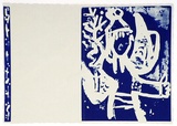 Artist: Kubbos, Eva. | Title: Greeting card: Christmas and New Year 1962. [consisting of two images] | Date: 1962 | Technique: screenprint