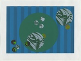 Artist: MEYER, Bill | Title: Pipes. | Date: 1971 | Technique: screenprint, printed in eight colours, from six hand cut stencils | Copyright: © Bill Meyer
