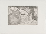 Artist: WALKER, Murray | Title: Innocent maiden. | Date: 1976 | Technique: etching and aquatint, printed in black ink, from one plate