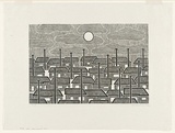 Artist: Groblicka, Lidia | Title: For the individualist only | Date: 1969 | Technique: woodcut, printed in black ink, from one block