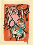 Artist: Grey-Smith, Guy | Title: Kangaroos | Date: 1969 | Technique: screenprint, printed in colour, from four stencils